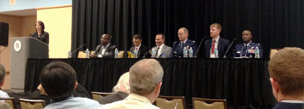 Panelists on stage